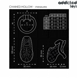 ADDICTED TOYS LOCKED - ŁAŃCUCHOWY PENIS WKLĘSŁY KLATKA 10,5 CM