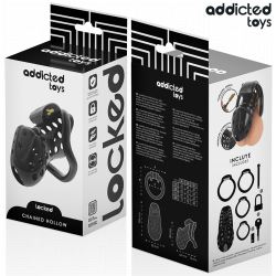 ADDICTED TOYS LOCKED - ŁAŃCUCHOWY PENIS WKLĘSŁY KLATKA 10,5 CM