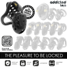 ADDICTED TOYS LOCKED - GAIOLA DE PÊNIS OCO COM CORRENTE 10,5 CM