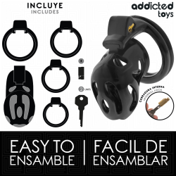 ADDICTED TOYS LOCKED - ZAMKNIĘTA KLATKĄ PENIS 8 CM