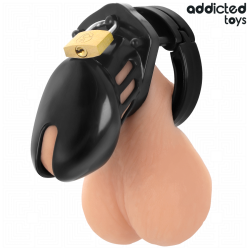 ADDICTED TOYS LOCKED - OBSIDIAN HOLD PENIS CAGE ROZMIAR S