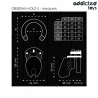 ADDICTED TOYS LOCKED - OBSIDIAN HOLD PENIS CAGE ROZMIAR S