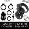 ADDICTED TOYS LOCKED - CICHY TRZYMAJĄCY PENIS CAGE 7,5 CM