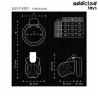 ADDICTED TOYS LOCKED - CICHY TRZYMAJĄCY PENIS CAGE 7,5 CM