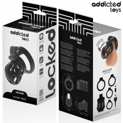 ADDICTED TOYS LOCKED - CICHY TRZYMAJĄCY PENIS CAGE 7,5 CM