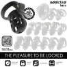 ADDICTED TOYS LOCKED - CICHY TRZYMAJĄCY PENIS CAGE 7,5 CM