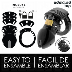 ADDICTED TOYS ZAMKNIĘTE - GŁĘBOKOŚĆ CZYSTOŚCI PENIS CAGE 7,5 CM