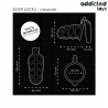 ADDICTED TOYS ZAMKNIĘTE - SREBRNY ZAMEK METALOWY PENIS CAGE ROZMIAR S