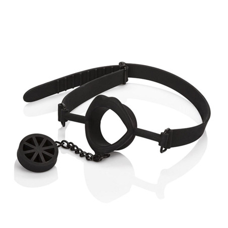 CALEXOTICS - SCANDAL GAG Z CZARNYM SILIKONOWYM ZATYCZKĄ