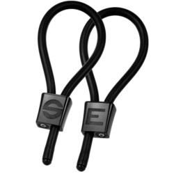ELECTRASTIM - PRESTIGE ELECTRA LOOPS REGULOWANE PIERŚCIENIE NA PENISA CZARNE