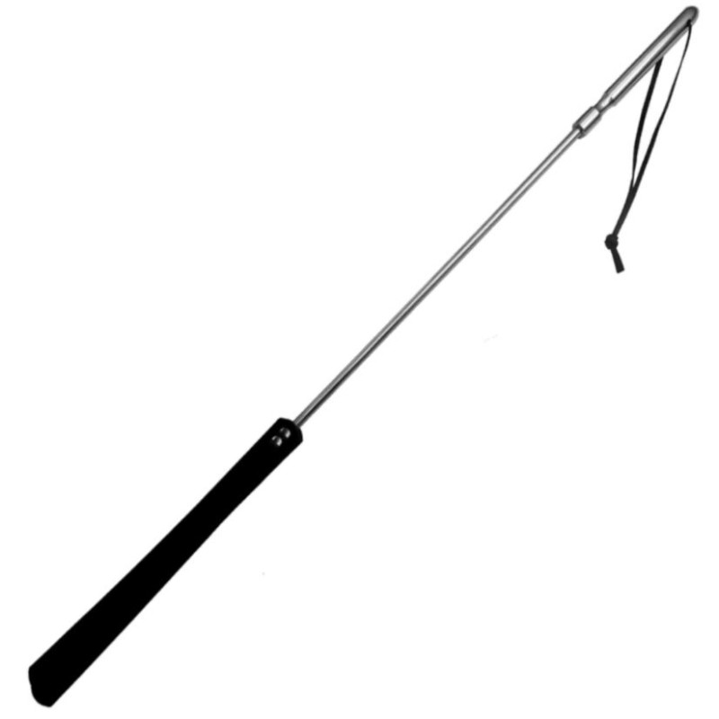 METAL HARD - ORIGINAL LEATHER AND METAL WHIP 70CM METAL HARD - ORIGINAL LEATHER AND METAL WHIP 70CM