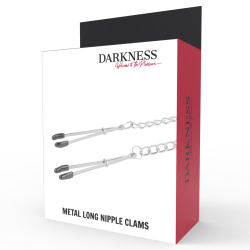DARKNESS - REGULOWANE METALOWE ZACISKI NA SUTKI
