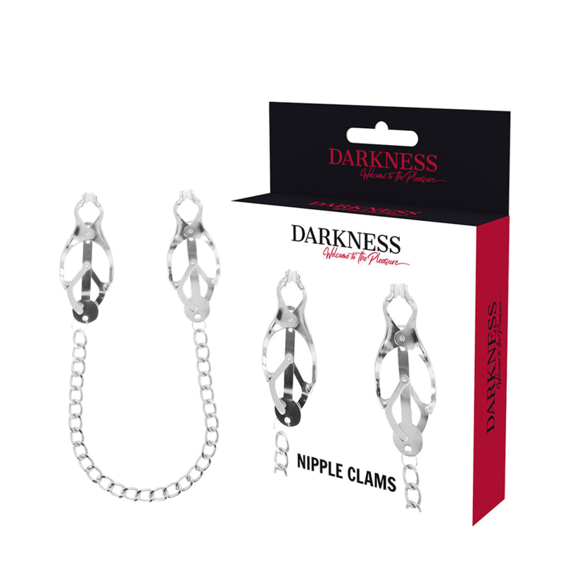 DARKNESS - PINZA PER CAPEZZOLI IN METALLO CON CATENA DARKNESS - PINZA PER CAPEZZOLI IN METALLO CON CATENA