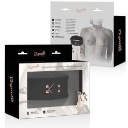 COQUETTE CHIC DESIRE - FANTASY NASZYJNIK Z ZACISKIEM NA SUTKI Z NEOPRENOWA PODSZEWKA