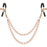 COQUETTE CHIC DESIRE - CLIPS PER CAPEZZOLI IN METALLO FANTASIA CON CATENA