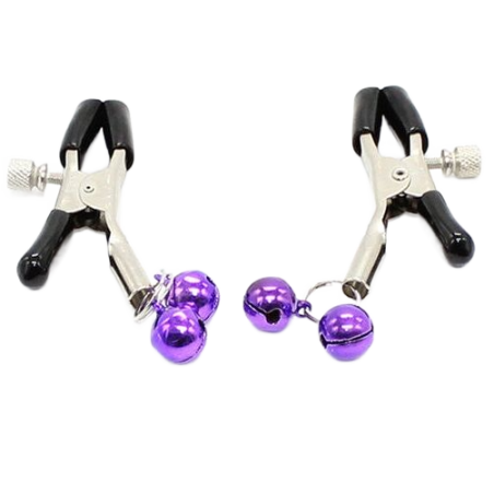 OHMAMA FETICHE - Grampos DE BICO COM SINO LILAC
