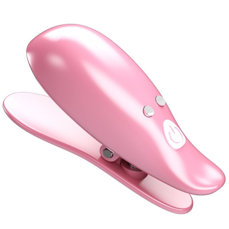 PRETTY LOVE - LEAF VIBRATING NIPPLE CLAMPS PINK PRETTY LOVE - LEAF VIBRATING NIPPLE CLAMPS PINK