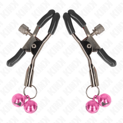 KINK - MORSETTO PER CAPEZZOLI DOPPIA CAMPANA ROSA 6 CM