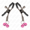 KINK - MORSETTO PER CAPEZZOLI DOPPIA CAMPANA ROSA 6 CM