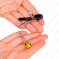 KINK - ZLOTA WISIOREK JINGLE BELL ZACISKI NA SUMKI 6 CM