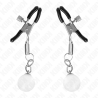 KINK - GRAMPOS DE BICO DE VIDRO PRATA 6 CM