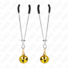 KINK - PINÇAS DE BINO FINAS OURO 7 CM