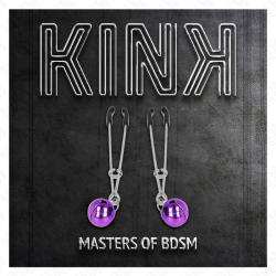KINK - CIENKIE ZACISKI NA SUMKI FIOLETOWE 7 CM