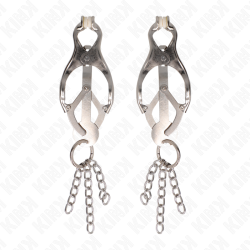 KINK - PINZE PER CAPEZZOLI TRIFOGLIO GIAPPONESE CON CATENINE ARGENTO