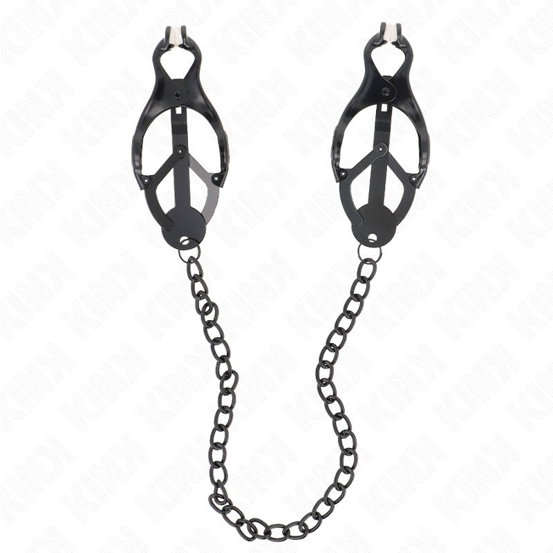 KINK - ZACISKI NA SUMKI JAPONSKIEJ Z LANCUCHEM CZARNE 30 CM