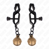 KINK - BELL JAW STYLE NIPPELKLEMMEN SCHWARZ 7 CM