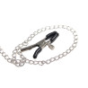 SUBBLIME - 953720 BONDAGE SKÓRZANY PASEK ZACISKI NA PIERSI CZARNY JEDEN ROZMIAR