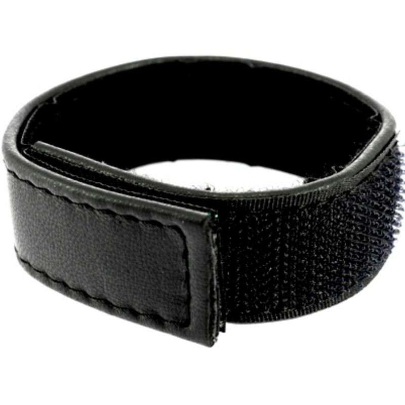 LEATHER BODY - CINTURINO IN PELLE REGOLABILE CON VELCRO PER PENE NERO LEATHER BODY - CINTURINO IN PELLE REGOLABILE CON VELCRO PER PENE NERO