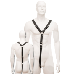 LEATHER BODY - UPRZ?? M?SKA CZARNY