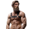 FETISH SUBMISSIVE ATTITUDE - ARNÊS ESPORTIVO DE NEOPRENE AJUSTVEL PARA HOMENS