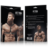 FETISH SUBMISSIVE ATTITUDE - UPRZ?? NA PIERSI Z EKO-SKÓRY Z PODWÓJNYM WSPARCIEM I ?WIEKAMI DLA M??CZYZN