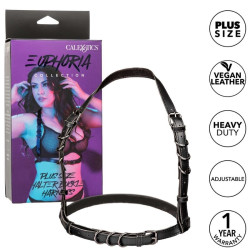 CALEXOTICS - EUPHORIA PLUS SIZE SZELKA Z KALTEREM CZARNA