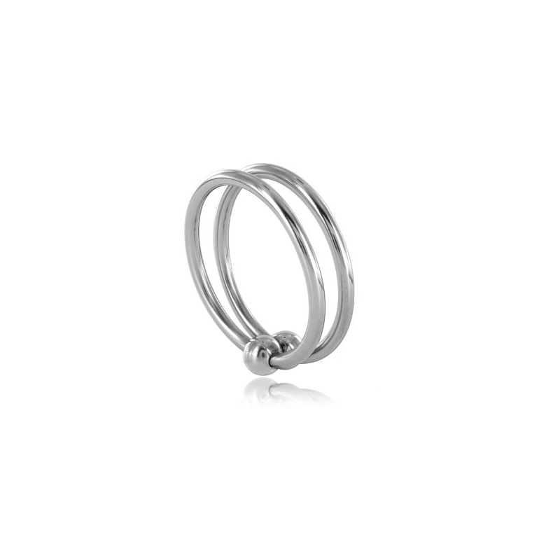 METAL HARD - PODWOJNY PIERSCIEN STALOWY 30 MM METAL HARD - PODWOJNY PIERSCIEN STALOWY 30 MM