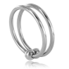 METAL HARD - PODWOJNY PIERSCIEN STALOWY 30 MM