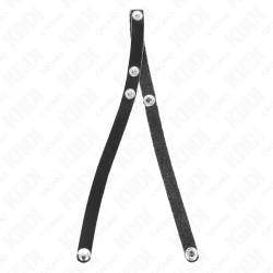 KINK - ANELLO PER PENE IN PELLE CON CHIUSURA A PRESSIONE 39 X 1 CM