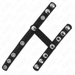 KINK - PIERSCIEN NA PENISA Z 3 REGULOWANYMI PASKAMI ROZDZIELAJACYMI JADRA