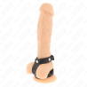 KINK - REGULOWANY PODWÓJNY PENIS PIERSCIEN SKÓRZANY