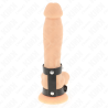 KINK - ADJUSTABLE DOUBLE LEATHER PENIS RING