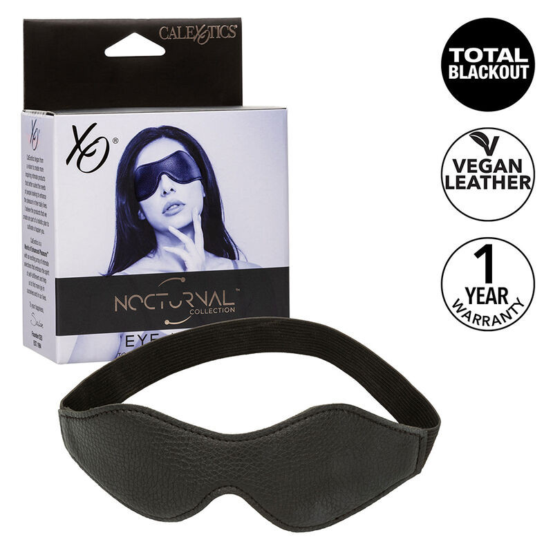 CALEXOTICS - NOCTURNAL MASCHERA IN PVC PELLE NERA CALEXOTICS - NOCTURNAL MASCHERA IN PVC PELLE NERA