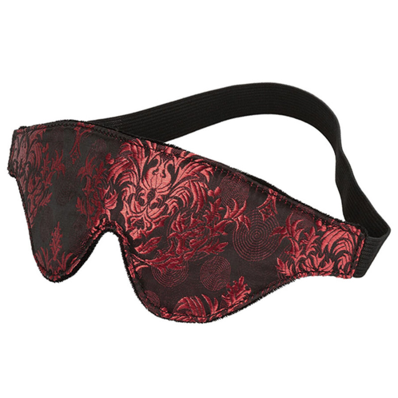 CALEXOTICS - SCANDAL OPAQUE EYE MASK Z CZERWONYMI SZCZEGÓŁAMI