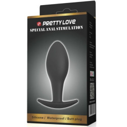 PRETTY LOVE - KOREK ANALNY SILIKONOWA KOTWICA 8,5 CM CZARNY