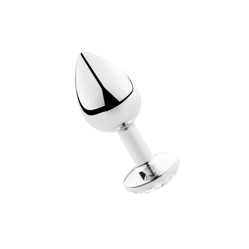 SECRETPLAY - PLUG ANAL TRANSPARENT ALUMINUM 8 CM SECRETPLAY - PLUG ANAL TRANSPARENT ALUMINUM 8 CM
