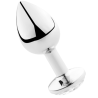 SECRETPLAY - KOREK ANALNY PRZEZROCZYSTY ALUMINIUM 8 CM