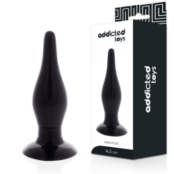 ADDICTED TOYS - KOREK ANALNY 14.5 CM CZARNY