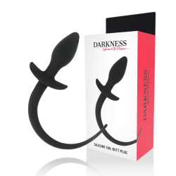 DARKNESS - KOREK ANALNY 28 CM CZARNY SILIKON