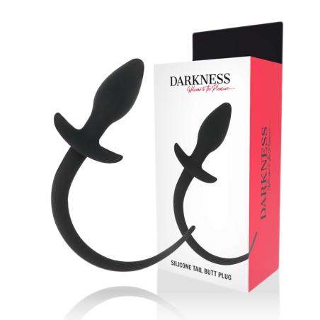DARKNESS - KOREK ANALNY 28 CM CZARNY SILIKON